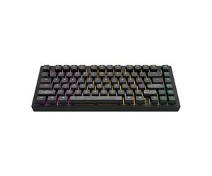 Dark Project ALU TERRA NOSTRA R2 (Noir) - Clavier de jeu mécanique filaire | ANSI ENG | Hotswap | Commutateurs graissés et stabilisateurs G3MS Moonstone | Montage sur joint flexible | Aluminium | 75