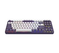Dark Project ALU87A VIOLET Clavier de jeu mécanique | ANSI ENG | Commutateurs graissés saphir G3MS | Stabilisateurs graissés | Montage sur joint flexible | Aluminium | TKL 80 % | RGB | Filaire