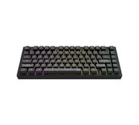 Dark Project Aluminium Terra Nostra Noir (ANSI) - Clavier de jeu mécanique, avec fil USB, touches multilingues, RVB, G3MS Moonstone, remplaçable à chaud, stabilisateurs de graisse, aluminium 75 %
