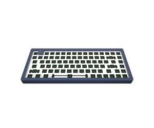 Dark Project KD83A LTD Aluminum Gaming Keyboard, TKL, 83 Keys, Gateron Cap Teal Mechanical switches, Greased Stabilizers, Customizable RGB Backlight, USB Wired Keyboard, Navy Blue (ENG)