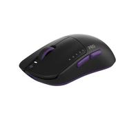 Dark Project Novus Pro Souris de jeu sans fil | Ultra légère avec 48 g | PixArt PAW3395 | 26K DPI | Taux d'échantillonnage 8K Hz | 6 boutons programmables | Jusqu'à 70 heures d'autonomie | Noir/violet