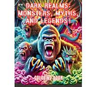 Dark Realms: Monsters, Myths, and legends!: Terrifying Beasts and Legendary Creatures: A Chilling Coloring Book for Adults and Teens who are Fans of Horror
