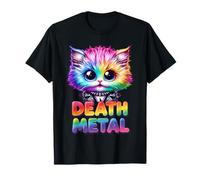 Dark Rock Chaton Funny Cute Rainbow Parodie Sarcastique Humour T-Shirt