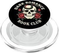 Dark Romance Bookish Skull Snake Gothic Red Rose Romantasy PopSockets PopGrip pour MagSafe