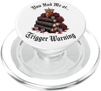 Dark Romance Merch,You Had Me at Trigger Warning Book Club PopSockets PopGrip pour MagSafe