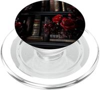 Dark Rose Gothic Bookish PopSockets PopGrip pour MagSafe