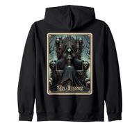 Dark Satanic Unholy Witchcraft Tarot Card The Impress Sweat à Capuche