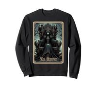 Dark Satanic Unholy Witchcraft Tarot Card The Impress Sweatshirt
