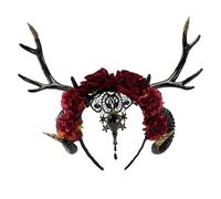 Dark Series Serre-tête en corne de maléfique pour Halloween Motif bois de cerf