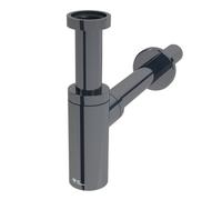 Dark siphon de lavabo design métal 5/4 DN32, gun métal (SATAUSDA)