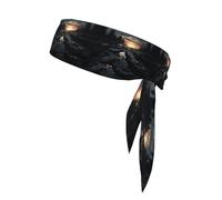 Dark Skies Bandeau de sport absorbant la transpiration Unisexe Convient pour les voyages en plein air et divers sports.