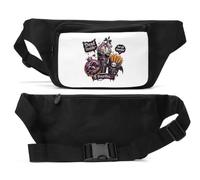 Dark Snack Lovers Embracing Edgy Attitude Sac banane unisexe Noir