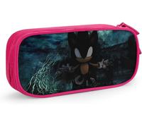 Dark Sonic Pencil Pen Case Widepen Bag Pink[111]