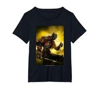 【Dark Souls】 Dark Souls 054 T-Shirt, Femme Grandes Tailles, Noir, 5X