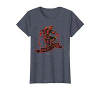 【Dark Souls】 Dark Souls 063 T-Shirt, Femme, Bleu Chiné, S