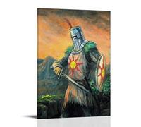 Dark Souls Solaire of Astora Game - Lot de 2 posters - Peinture décorative sur toile - Pour salon, chambre à coucher - Impression d'art mural moderne - Décoration de chambre familiale - 40 x 60 cm