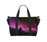 Dark Star Sky Sac à bandoulière de voyage à bandoulière unique Sac de sport et de fitness Sac de week-end Sac de nuit, noir, One Size