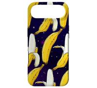 Dark Starry Skies Galaxy Black Kitschy Art Bananes in Space Coque pour iPhone Air