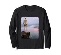 Dark Surreal Art Death Pissing Skeleton Gothic Weird Humor Manche Longue