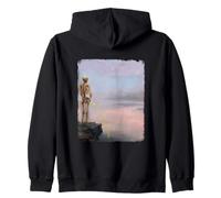 Dark Surreal Art Death Pissing Skeleton Gothic Weird Humor Sweat à Capuche