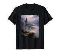 Dark Surreal Art Death Pissing Skeleton Gothic Weird Humor T-Shirt