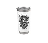 Dark Surreal Gothic Eye Skeleton Hand Art Gobelet isotherme en acier inoxydable double paroi