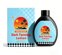 Dark Tanning Lotion with Bronzer, Accélérateur Hydratant pour Visage & Corps, Autobronzant Naturel sans Soleil, Formule Sans Traces, Effet Hâlé Doré Rapide (1pc)