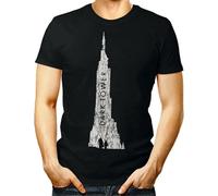 Dark Tower Unisex Mens Women T Shirt 100% Cotton - Stephen King Movie Women Men Gift Tee Top Black Gift Manches Courtes(Small)