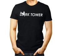 Dark Tower Unisex T Shirt 100% Cotton Stephen King Movie Women Men Gift Tee Top Black Gift Manches Courtes(Medium)