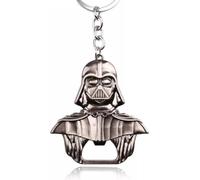 Dark Vader ouvre-bouteille comme porte-clés, noir brillant, fabrication solide 55mmx60mm, pour le bar de la maison & sur la route - cadeau amusant pour les fans de Star Wars