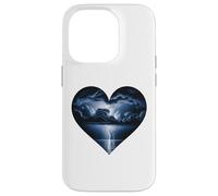 Dark Valentine Heart Storm Love Emotional Romance Artistic Coque pour iPhone 14 Pro