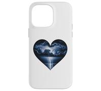Dark Valentine Heart Storm Love Emotional Romance Artistic Coque pour iPhone 14 Pro Max