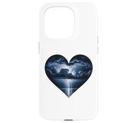 Dark Valentine Heart Storm Love Emotional Romance Artistic Coque pour iPhone 15 Pro