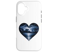 Dark Valentine Heart Storm Love Emotional Romance Artistic Coque pour iPhone 16