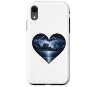 Dark Valentine Heart Storm Love Emotional Romance Artistic Coque pour iPhone XR