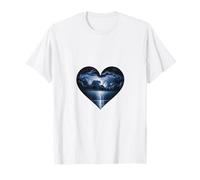 Dark Valentine Heart Storm Love Emotional Romance Artistic T-Shirt