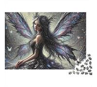 Dark Wing Fairy Puzzle pour Adultes Puzzle 1000 Pièces Magic Forest Jeu de Puzzle 1000 Pièces Détente Décoration Cadeau 70x50cm/1000pcs