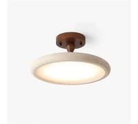 Dark Wood LED Ceiling Light Natural Stone Dimmable Hanging Lamp For Bedroom Living Room Restaurant Hotel