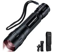 DARKBEAM Lampe Torche IR 850nm LED Lampe de Poche Infrarouge, Travailler avec l'équipement de Vision Nocturne, Puissant Invisible Lumière Rechargeable pour chasse, observation, sauvetage, avec piles