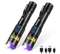 DARKBEAM Lampe Torche UV 395 nm Lumière Noire, Lampes de Poche, 2 Paquets