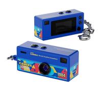 (DarkBlue)0.96 Inch TFT Screen 2MP Thumb Camera with Keychain 1080P HD Mini Video Recorder for Kids Birthday Gift
