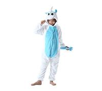 DarkCom Enfants Onesie Kigurumi Pyjama Animal Cosplay Costumes De Bande Dessinée Combinaison De Vêtements De Nuit Bleu De La Licorne