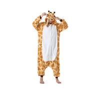 DarkCom Unisexe Adulte Cosplay Girafe Animal Onesie Kigurumi Costume Une pièce Pyjama vêtements de Nuit Combinaison L