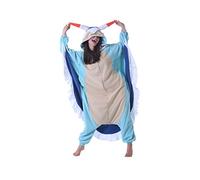 DarkCom Unisexe Adulte Cosplay lièvre de mer Animal Onesie Kigurumi Costume Une pièce Pyjama vêtements de Nuit Combinaison XL
