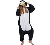 DarkCom Unisexe Adulte Cosplay Pingouin Animal Onesie Kigurumi Costume Une pièce Pyjama vêtements de Nuit Combinaison M