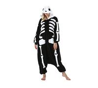 DarkCom Unisexe Adulte Cosplay Squelette Animal Onesie Kigurumi Costume One Piece Pyjamas Vêtements de Nuit Combinaison L