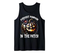 Darkest Pumpkin in The Patch for Goth Mom Floral Halloween Débardeur