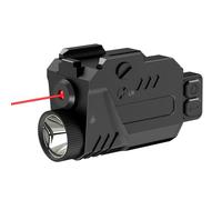 Darkfang 680 lumens Combo Laser à lumière Tactique, Flash Tactique stroboscopique à Faisceau Rouge pour Piste Picatinny