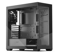 darkFlash ATX DS900 Boîtier PC de Gaming avec 1 Ventilateur PWM sans Del, Double écran en Verre trempé, Port de Type C, Prend en Charge Un radiateur de Refroidissement à Eau jusqu'à 360 mm, Noir