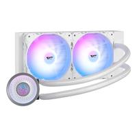 darkFlash DNA240A AIO Refroidisseur liquide pour processeur - Pompe haute performance - Synchronisation ARGB - Ventilateurs PWM - Avec logo darkFlash personnalisable, compatible avec Intel 1700/1200
